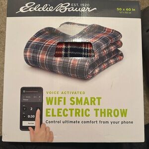 New in box smart electric throw blanket